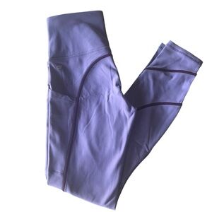 Fabletics High-Waist Cold Weather Pocket Leggings Short Inseam Purple XXS NWT